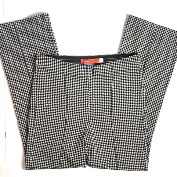 Cartonnier by Anthropologie Houndstooth Elastic Waist Kick Flare Crop Pa… - Picture 2 of 16